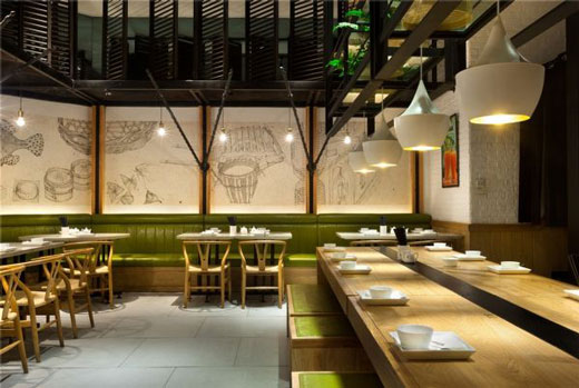 貼麵板餐館裝修