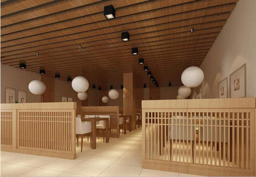 餐館貼麵板裝修